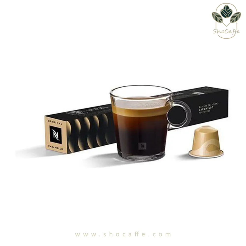 کپسول قهوه نسپرسو کارامل NESPRESOO Caramel-بادرجه تلخی متوسط